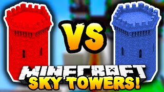 Minecraft - RED VS BLUE SKY TOWERS! #1 - w/ Preston, Lachlan, Choco&Pete