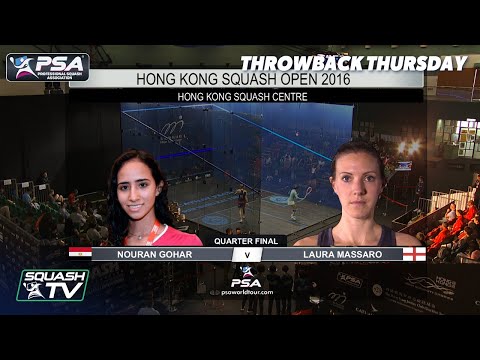 Squash: #Throwback Thursday - Gohar v Massaro - Hong Kong Open 2016 QF