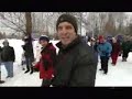 Rick Mercer Visits Winterdance Dogsled Tours In Haliburton, Ontario, Canada.