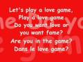 Lady Gaga Love Game