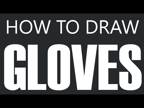 how to draw gloves