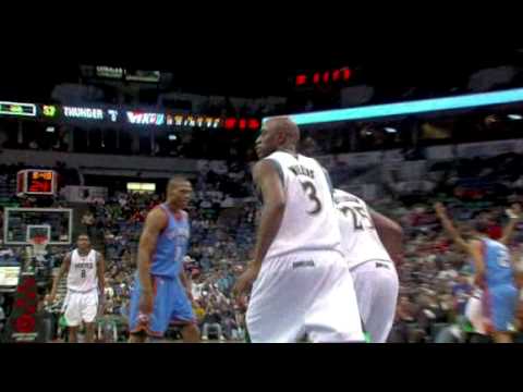 Damien Wilkins Dunks On Nenad Krstic