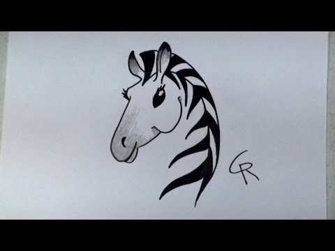 how to draw zebra
