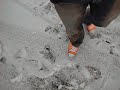 orange shoes