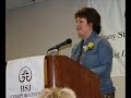 Sheila Garrity accepts the Iverson Freking Award