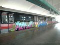[EXCLUSIVE VANDALIZED] SMRT C151 047-048 Graffiti Drawing - Departing Kembangan (Westbound)