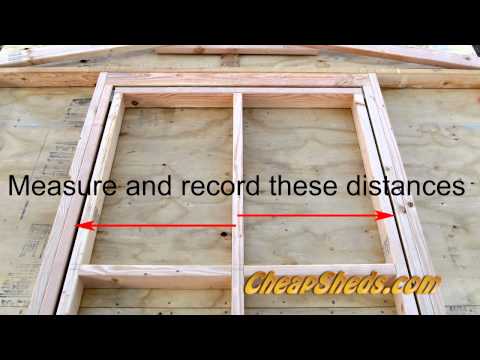 how to build a door for a shed