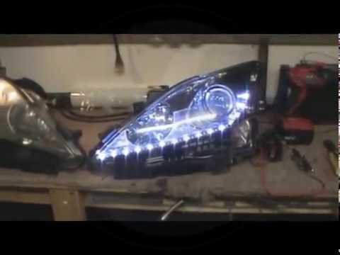 Lexus IS250 Switchback LED strips White / Amber turn signals