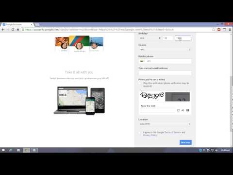 how to create gmail account