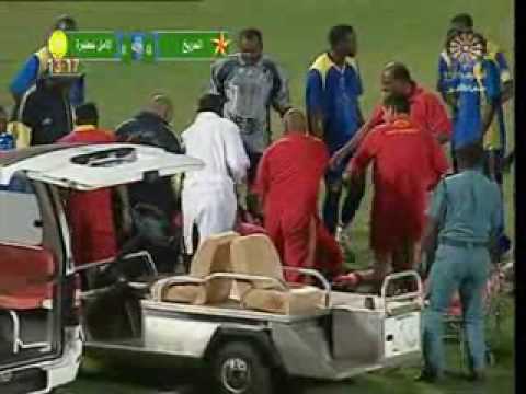 فيديو وفاة اللاعب النيجيرى إيداهور 