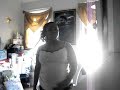 Nine month pregnant superwoman