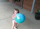 Playing at the barn