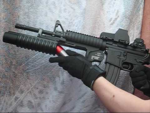 M4SOPMOD - My facebook page : https://www.facebook.com/pages/French-Airsoft-Dude/207828539287306 Shots with the G&P M203 grenade launcher. There is also shots with the ...