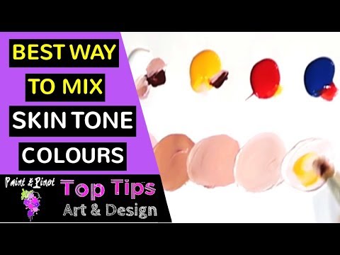 video-linktoworks-Colour mixing - How to mix skin tones in acrylic paint ...