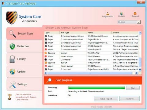 how to eliminate systemcare antivirus