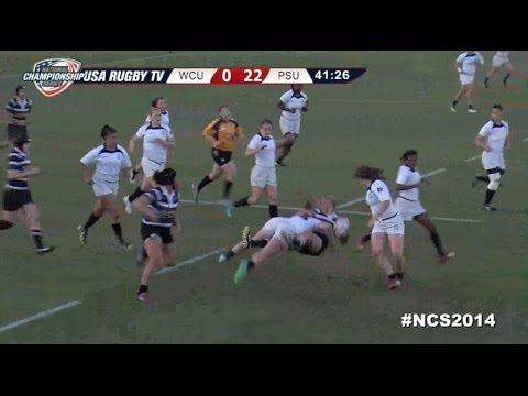 Huge Hits by Women's Eagles Rugby Player Meya Bizer