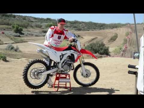 crf - The 2013 CRF 450R, which features Kayaba air-sprung forks, twin pipes and a brand new full mass-centralised chassis along with many other refinements, is the...