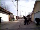 Street fight out back
