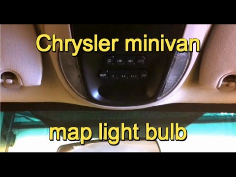 2001-2007 Dodge Grand Caravan/Chrysler Town and Country map light bulb replacement