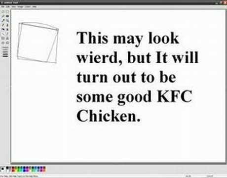 how to draw kfc bucket