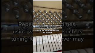 Tuning a piano!