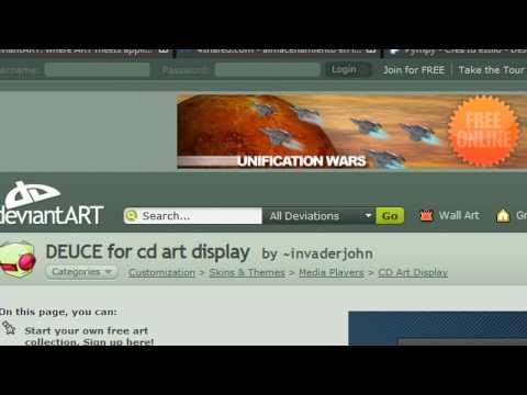 how to make cd art display skins