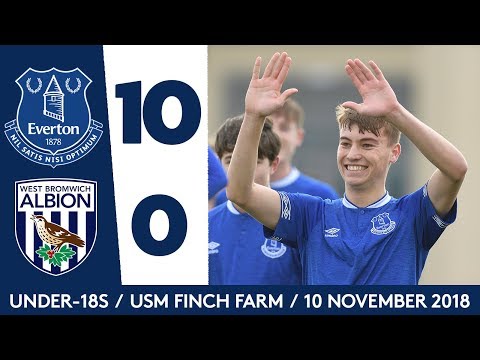 Video: 10-NIL! | ALL THE GOALS: EVERTON U18 V WEST BROM U18