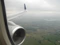 Continental 757 landing at Bristol, UK Continental 757 landing at Bristol, UK