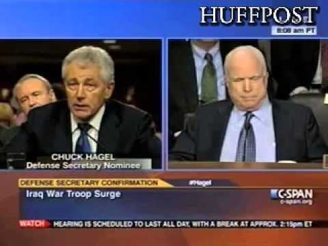 Hagel And McCain Clash Over Surge In Iraq