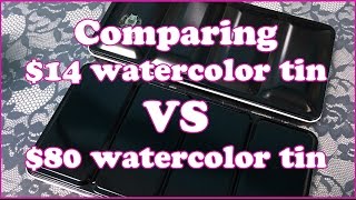 Comparing Cheap vs Expensive Watercolor Tins