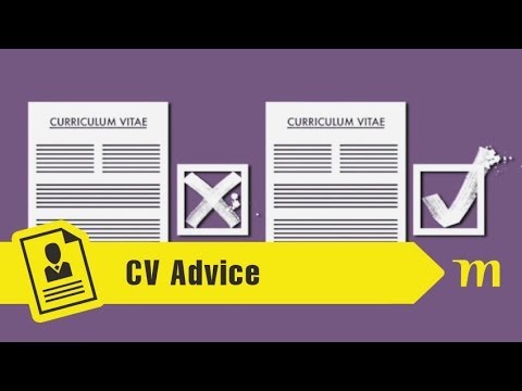 how to draw up a cv