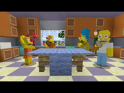 Minecraft The Simpsons Skin Pack Trailer
