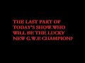WAR First day of promotion(G.W.E)