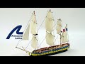 Miniature vidéo Maquette bateau en bois : easy kit : frégate Hermione La Fayette