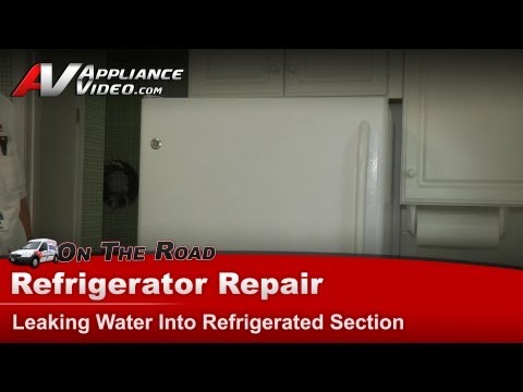 how to drain refrigerator water line