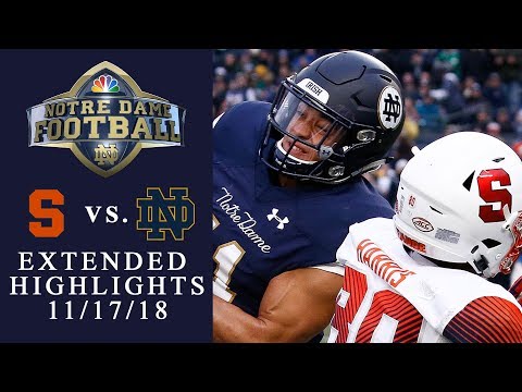 Video: Syracuse vs. Notre Dame | EXTENDED HIGHLIGHTS | 11/17/18 | NBC Sports