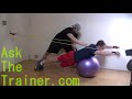 Prone Resistance Tube Stability Ball Shoulder Press Delts