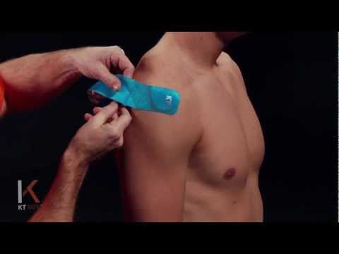 how to apply kinesio tape to a shoulder