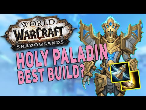 Shadowlands HOLY PALADIN Best Build? M+ Dungeon Gameplay - Kyrian Covenant & Shock Barrier Legendary