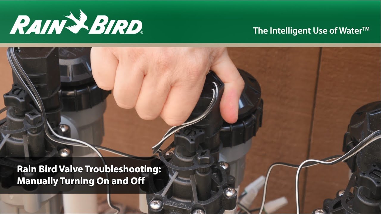 Manually Turning a Valve On and Off - Rain Bird Residential Valve Troubleshooting​