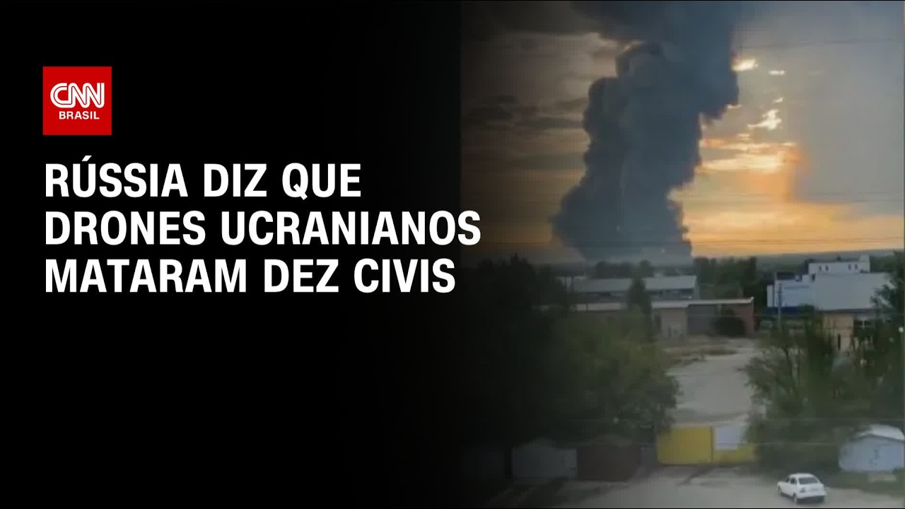 Rússia acusa Ucrânia de matar pelo menos dez civis em ataques com drones | CNN PRIME TIME