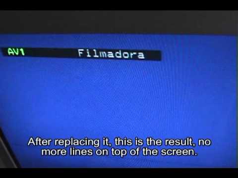 how to fix purple line on tv screen