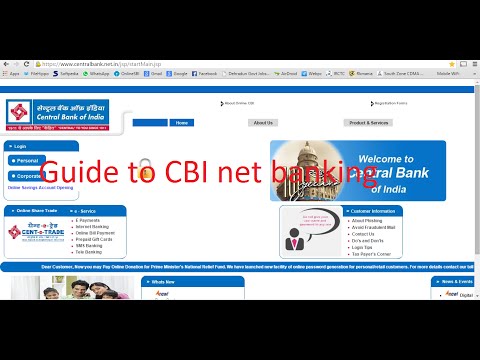 how to net banking in bank of india