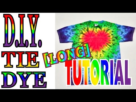 how to tie dye a heart on a t shirt