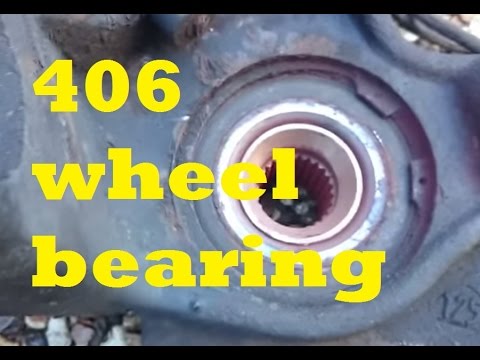 HOW TO: Peugeot 406 Front wheel bearing replacement