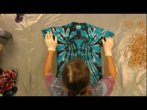 how to tie dye in a spiral