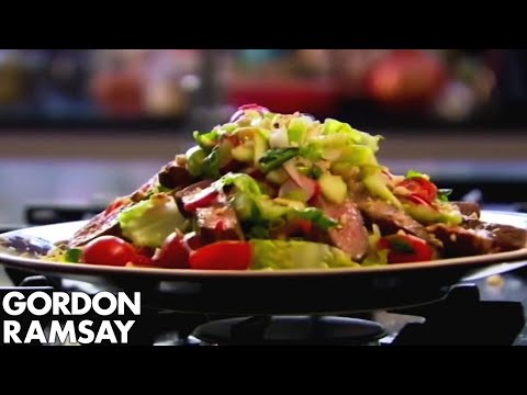 Steak and Spicy Beef Salad Recipe (VIDEO)