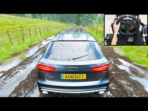 Audi RS6 Avant - Forza Horizon 4 | Logitech g29 gameplay