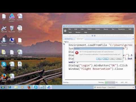 how to define environment variable in qtp