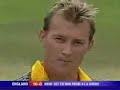 Brett Lee bowls lethal beamer to Marcus Trescothick